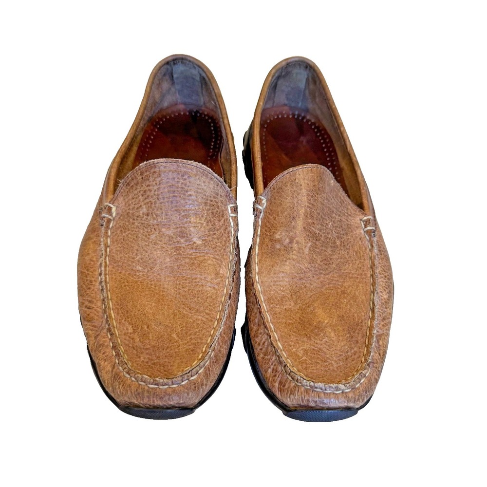 Allen Edmonds Eldorado Men's Distressed‎ Leather Slip On Loafers Brown - Size 8D - Picture 2 of 9